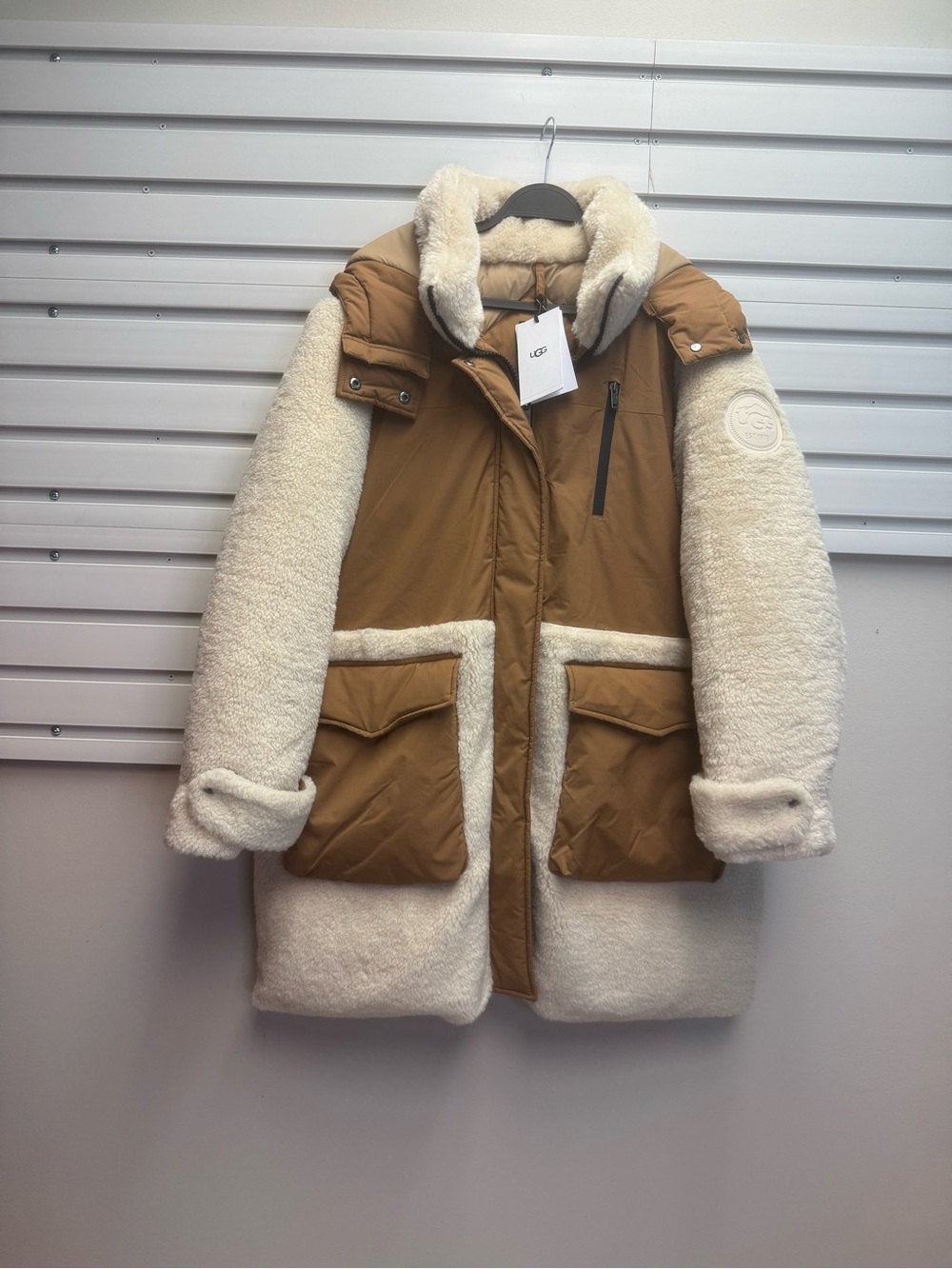 UGG Tan and Cream Kaysin Down Parka - Picture 5 of 10